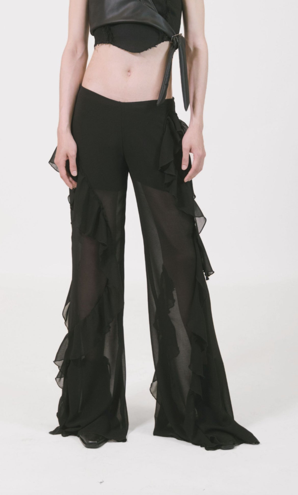FLUIRE PANTALONI CHIFFON