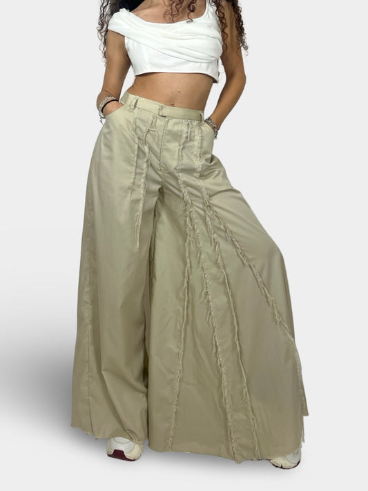 AISHA-asymmetric handmade pants
